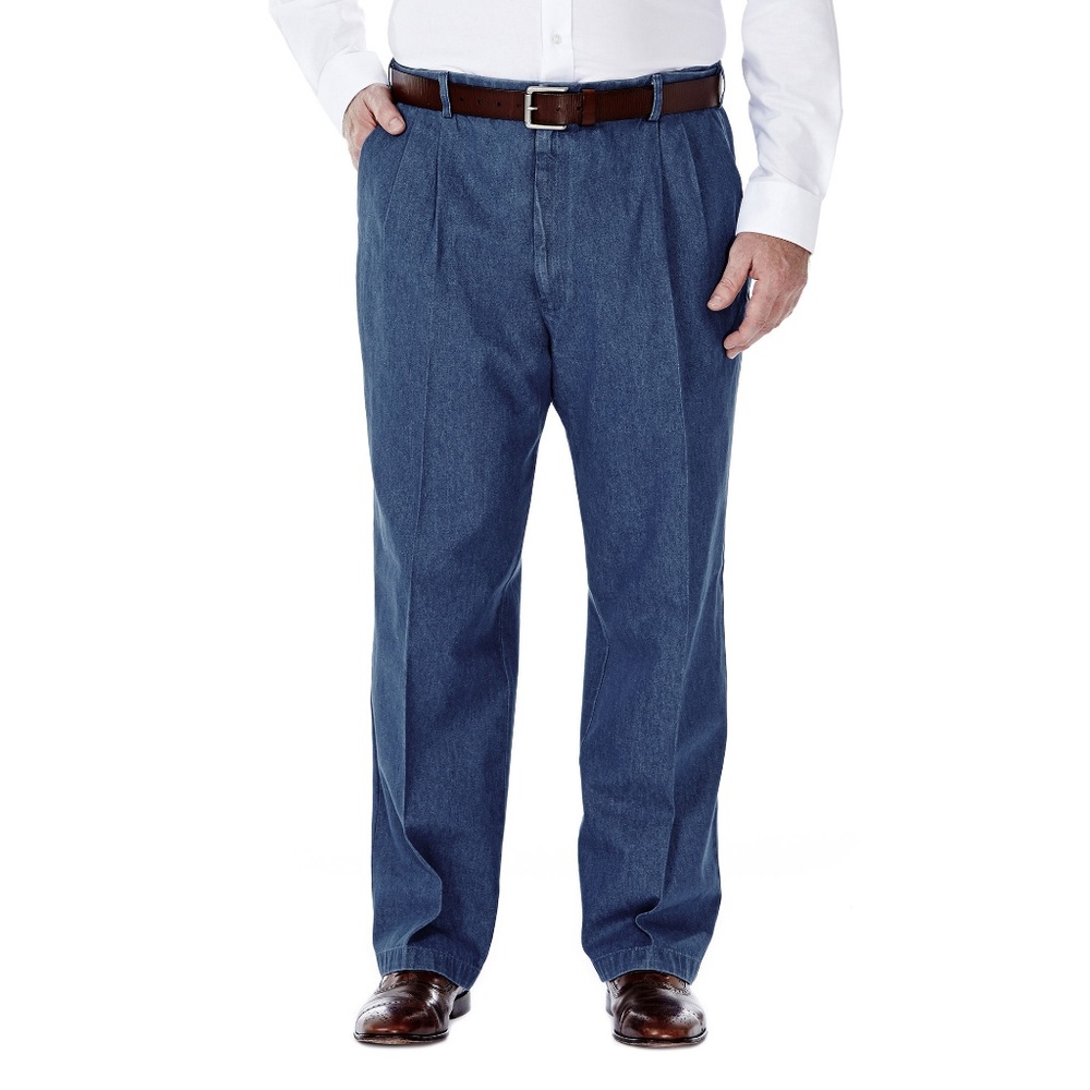 Mens Big Tall 52 X 30 Denim Pants/Jeans Haggar